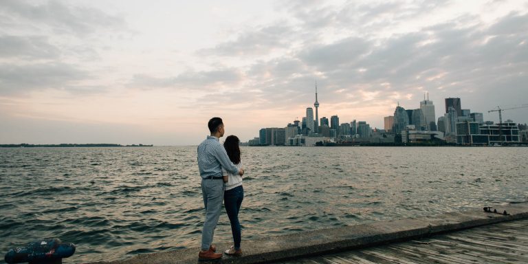 Toronto waterfront engagement session