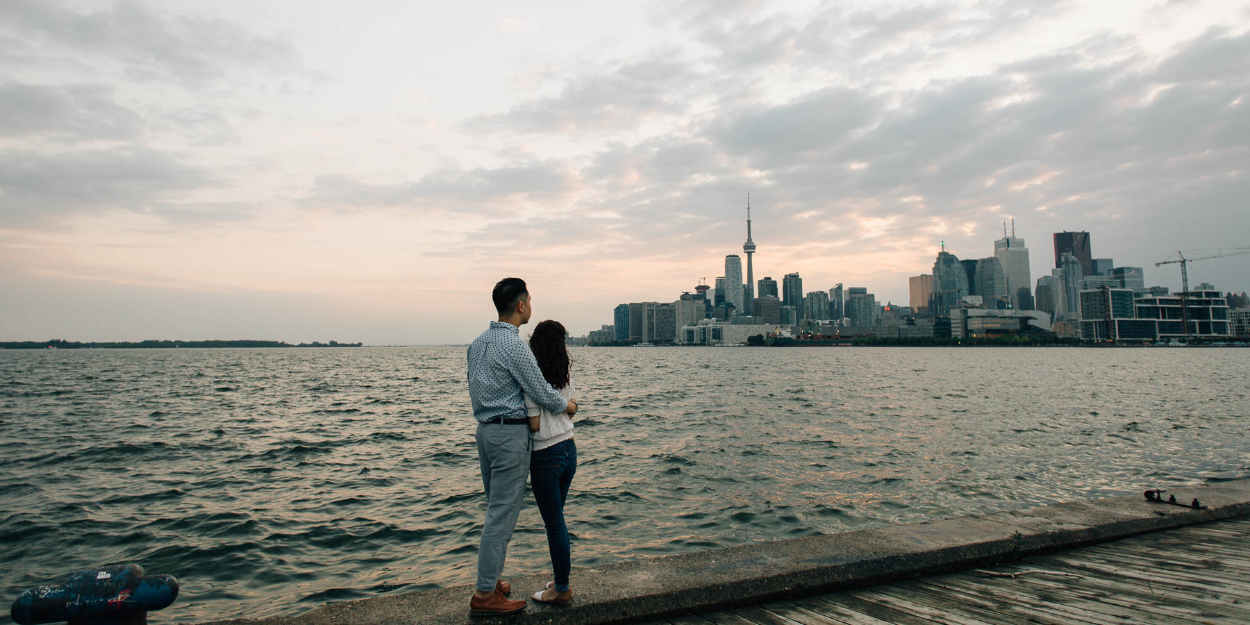 Toronto waterfront engagement session